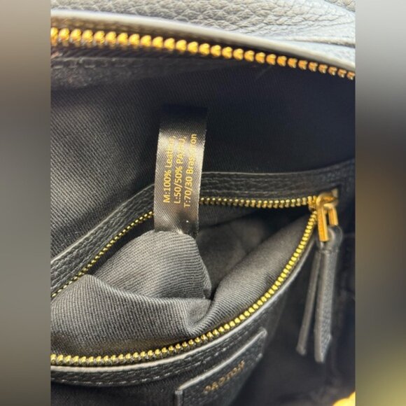 🆕 OROTON 🧿 NWOT Lilly Small Backpack, Black Leather - Picture 14 of 16